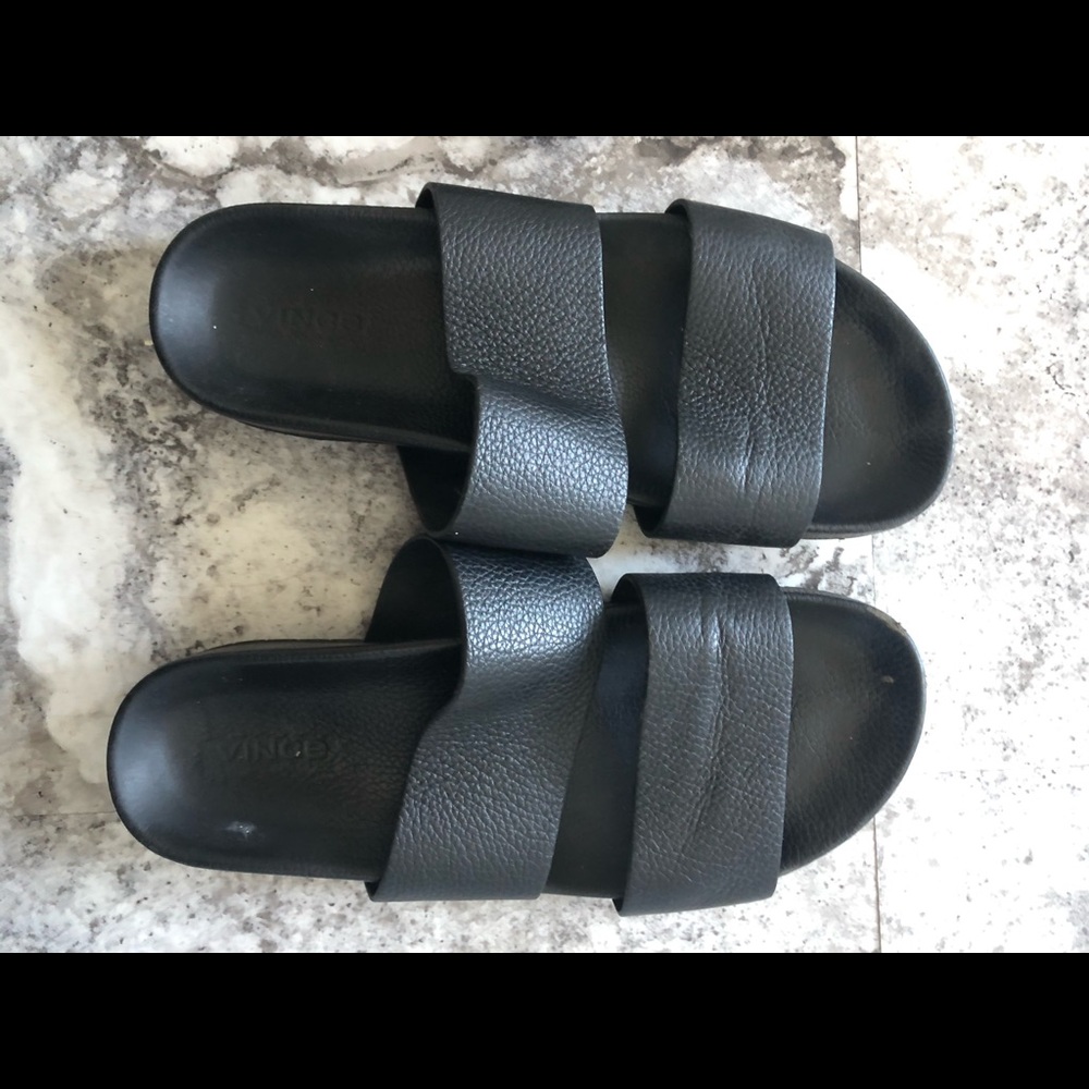 Vince Georgia Minimalist two strap Sandals size 8